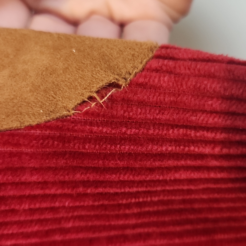 Orvis Red Corduroy Blazer Barn Coat Size 6 - Picture 10 of 13